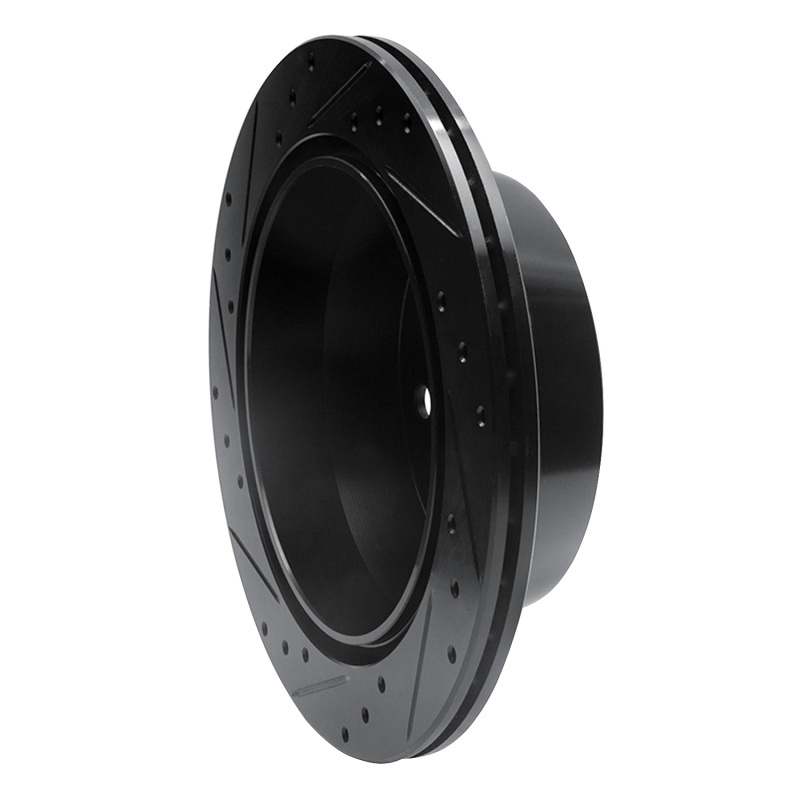 Chevrolet Suburban 1500 Brake Rotor (1) - Rear Right - R1 Concepts - Drilled & Slotted - Black - `99-`07